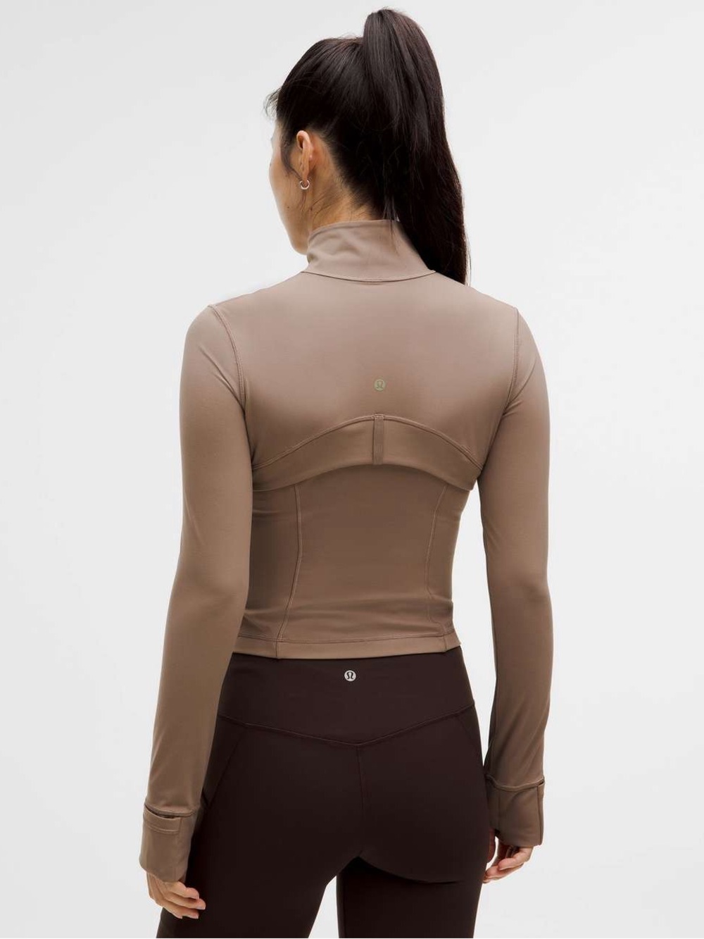 Lululemon Women’s Taupetastic/Gold Zip Define Cropped Jacket *Nulu. Size 6. NWOT - Picture 14 of 16